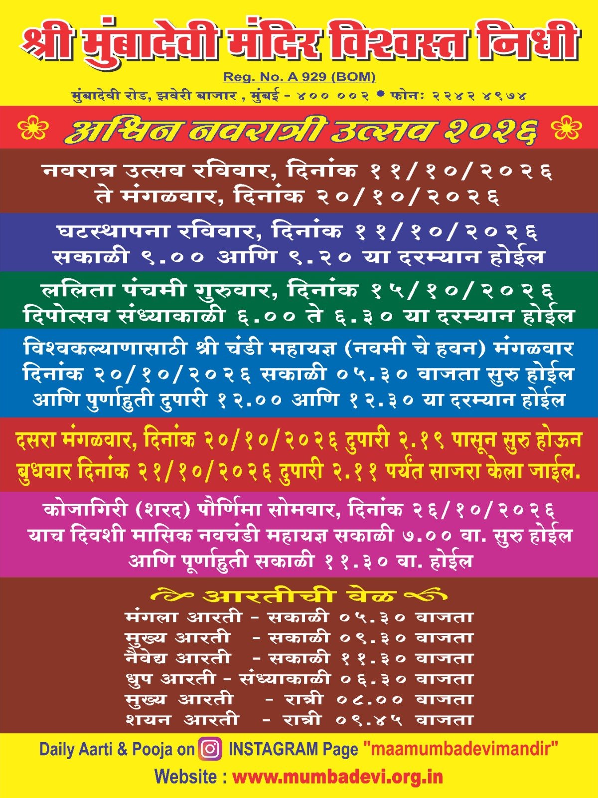 Mumbadevi Mandir festival celebration